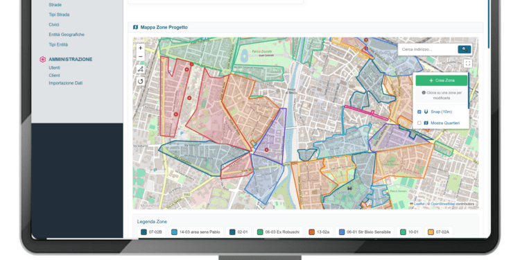 Urban Area Design: il software per la gestione delle zone parcheggi realizzato da ExtraGiro
